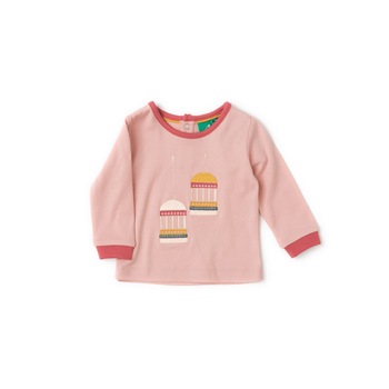 Bluza Colivii pentru Pasari de Aur, bumbac organic, roz, 2 - 3 ani, fete Bluza Colivii pentru Pasari de Aur, bumbac organic, roz, 2 - 3 ani, fete