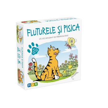 Joc amuzant de perspicacitate pentru copii - Fluturele si Pisica Joc amuzant de perspicacitate pentru copii - Fluturele si Pisica
