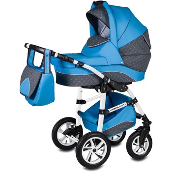 Carucior Flamingo Easy Drive 3 in 1 - Vessanti - Blue Carucior Flamingo Easy Drive 3 in 1 - Vessanti - Blue
