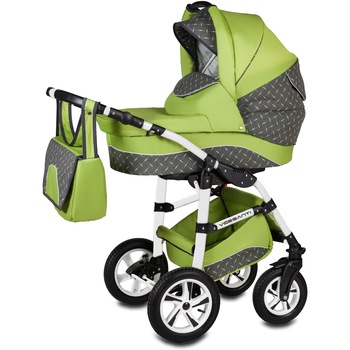 Carucior Flamingo Easy Drive 3 in 1 - Vessanti - Green Carucior Flamingo Easy Drive 3 in 1 - Vessanti - Green