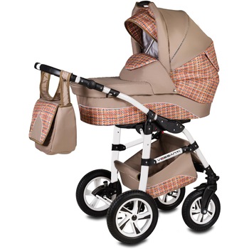 Carucior Flamingo Easy Drive 3 in 1 - Vessanti - Beige Carucior Flamingo Easy Drive 3 in 1 - Vessanti - Beige