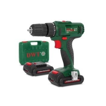 Bormasina 14.4 V cu 2 acumulatori Dwt ABS-14.4BLI-2BMC, Li-Ion, 1.5 Ah, 19 Nm, cutie transport Bormasina 14.4 V cu 2 acumulatori Dwt ABS-14.4BLI-2BMC, Li-Ion, 1.5 Ah, 19 Nm, cutie transport