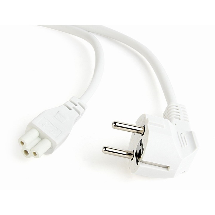 Adaptor Gembird notebook, 3pin, VDE 6ft, alb