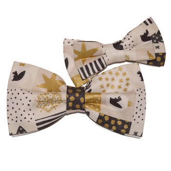 Set tata-fiu papioane de Craciun  Set tata-fiu papioane de Craciun