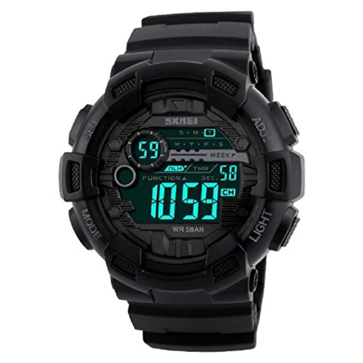 Мъжки часовник Skmei Black Sport Digital