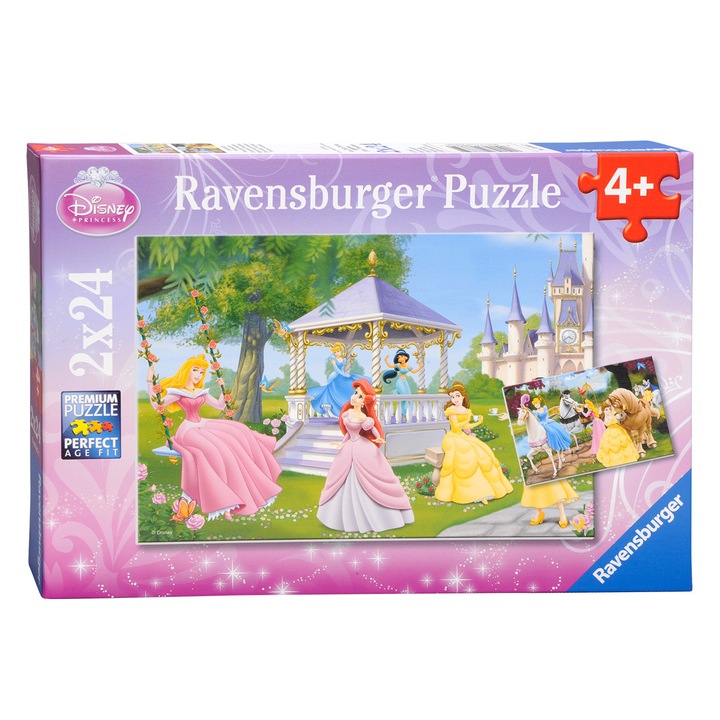 Disney hercegnők puzzle, 2-az 1-ben, Ravensburger