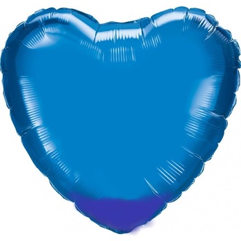 Balon folie Sapphire Blue metalizat in forma de inima - 45 cm, Qualatex 22612, 1 buc Balon folie Sapphire Blue metalizat in forma de inima - 45 cm, Qualatex 22612, 1 buc