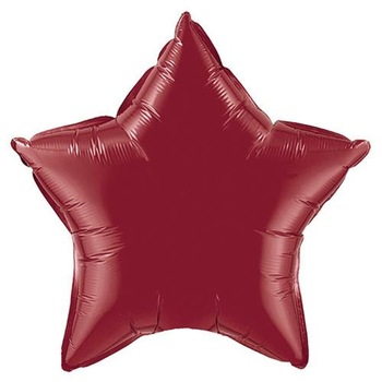 Balon folie metalizat stea burgundy - 20 Balon folie metalizat stea burgundy - 20