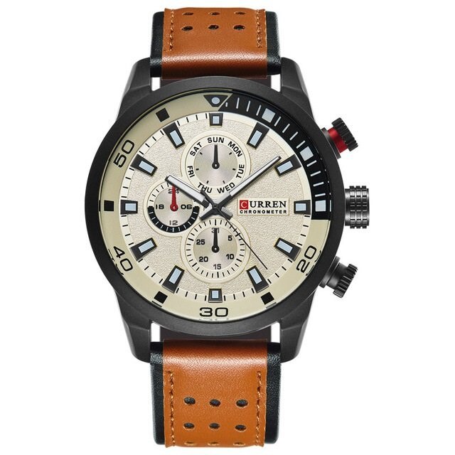 Ceas barbatesc elegant Curren Mellor, maro