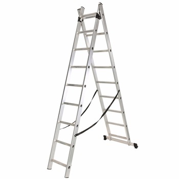 Scara multifunctionala din aluminiu cu doua tronsoane Ztrust 2x12 trepte Scara multifunctionala din aluminiu cu doua tronsoane Ztrust 2x12 trepte