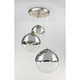 Pendul din nichel mat cu 3 sfere din sticla cromate/transparente cu dimensiunile de 20/25/30 cm, Globo, 15851-3, 510 x 1200, 3xE27, 40W 230V, Argintiu