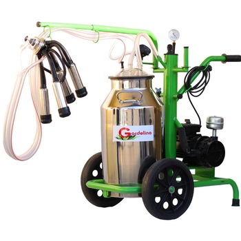 Mulgator Gardelina 140, 550W, 1440Rpm, 180l/min, 8-10 bovine pe ora, 30l, pahare inox Mulgator Gardelina 140, 550W, 1440Rpm, 180l/min, 8-10 bovine pe ora, 30l, pahare inox