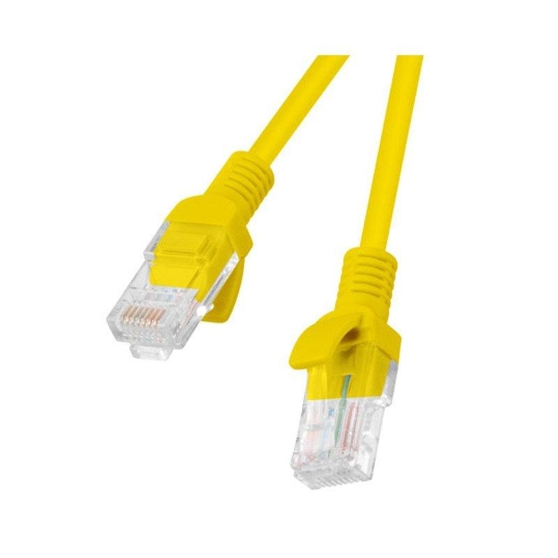 Cablu Patchcord Lanberg RJ45 cat. 6 UTP, 10m, galben