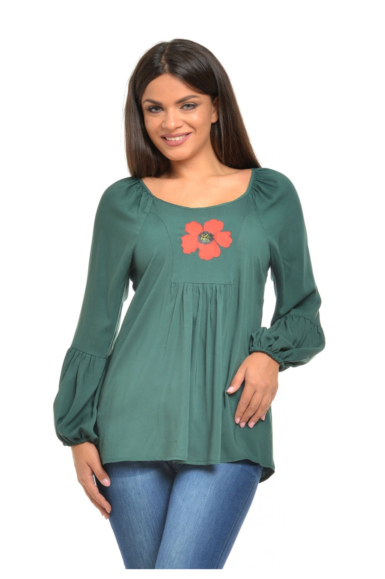 Bluza Dama platca Verde Boho, M