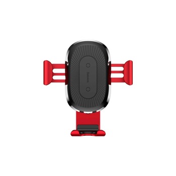 Suport Auto Universal cu Incarcare Wireless-Baseus Gravity Rosu Rosu Suport Auto Universal cu Incarcare Wireless-Baseus Gravity Rosu Rosu