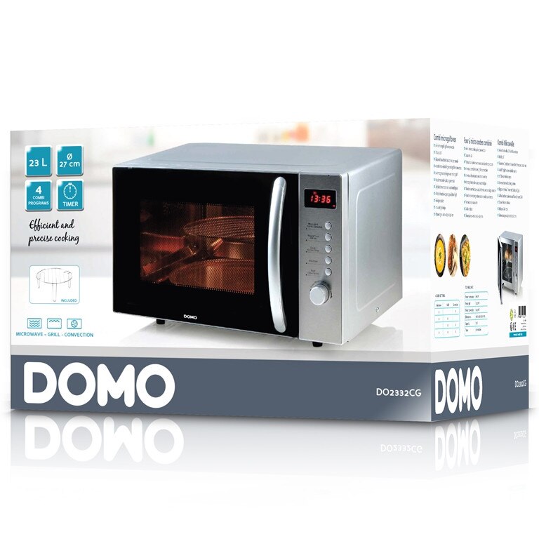 May Mention Exquisite Cuptor cu microunde 3IN1 DOMO DO2332CG, 23 l, 1200W, Electronic, Convectie,  Grill - eMAG.ro