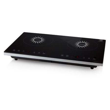 Plita cu inductie dubla DOMO DO326IP, 3500W, cu ecran digital si control tactil,negru