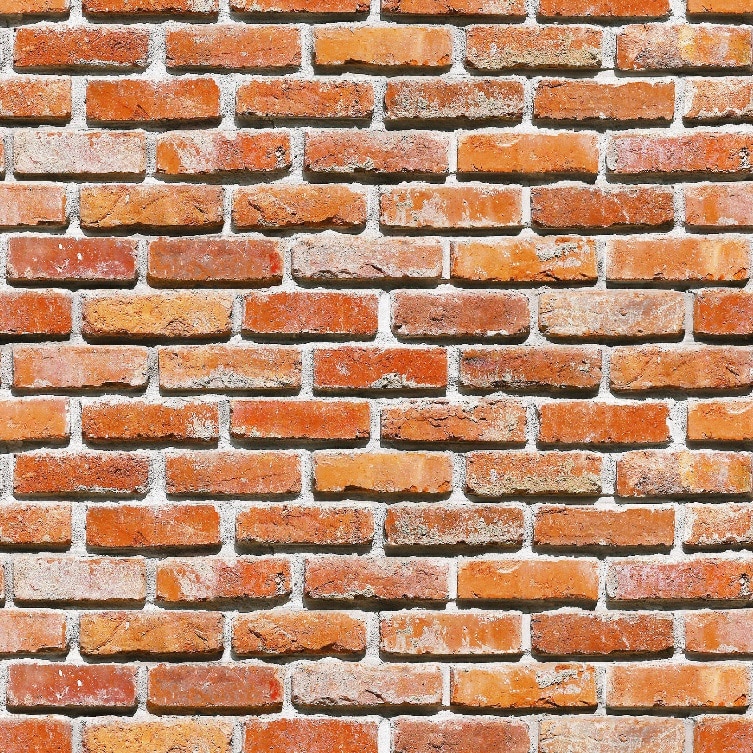 Fototapet Zid caramida rosu si orange (270 x 255 cm)