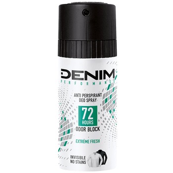 Deodorant antiperspirant 72h Denim Extreme Fresh Odor Block 150ml Deodorant antiperspirant 72h Denim Extreme Fresh Odor Block 150ml
