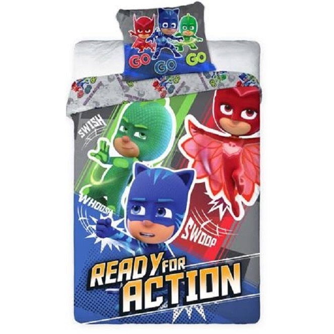 Lenjerie de pat PJ MASKS 160x200 cm