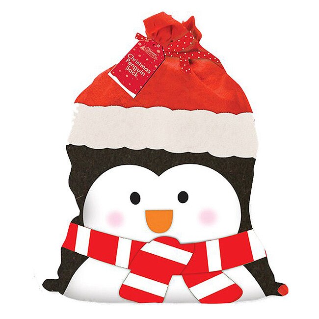 Sac cadouri Craciun Pinguin 73cm