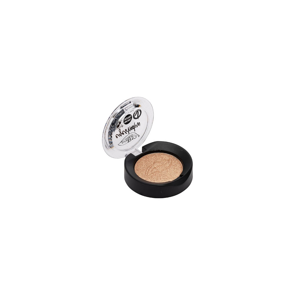 Fard pleoape PuroBio Cosmetics, sidefat, Sampanie n01, 2.5 g