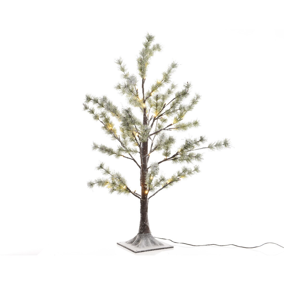 Brad artificial cu LED, Kaemingk, pentru exterior, 90cm