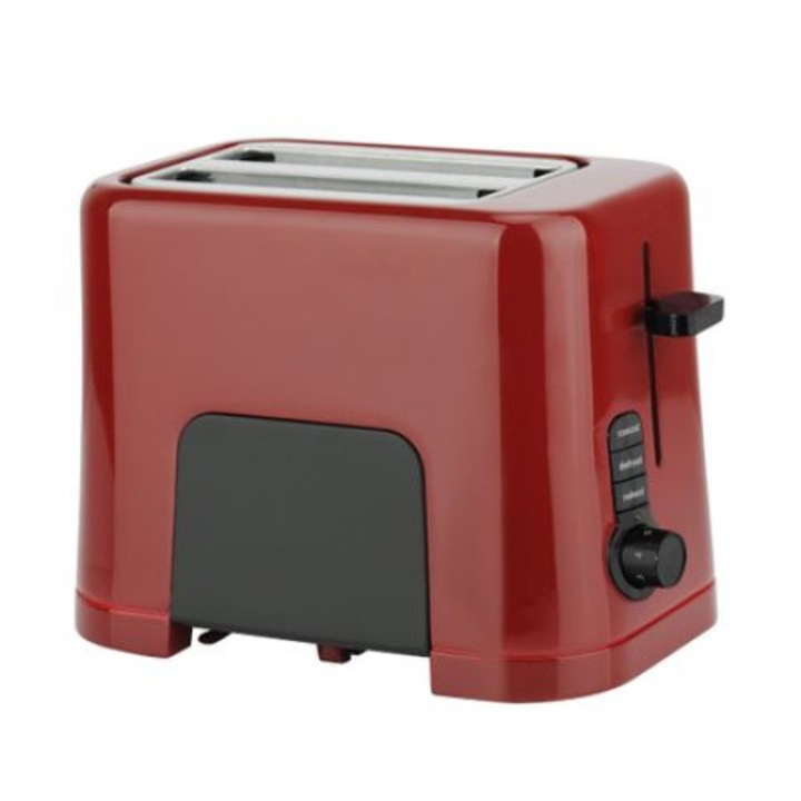 Pachet filtru de cafea si prajitor de paine Studio Casa, Duo Neology, 900 W, 1.25 l, Carafa sticla, Rosu/ Negru