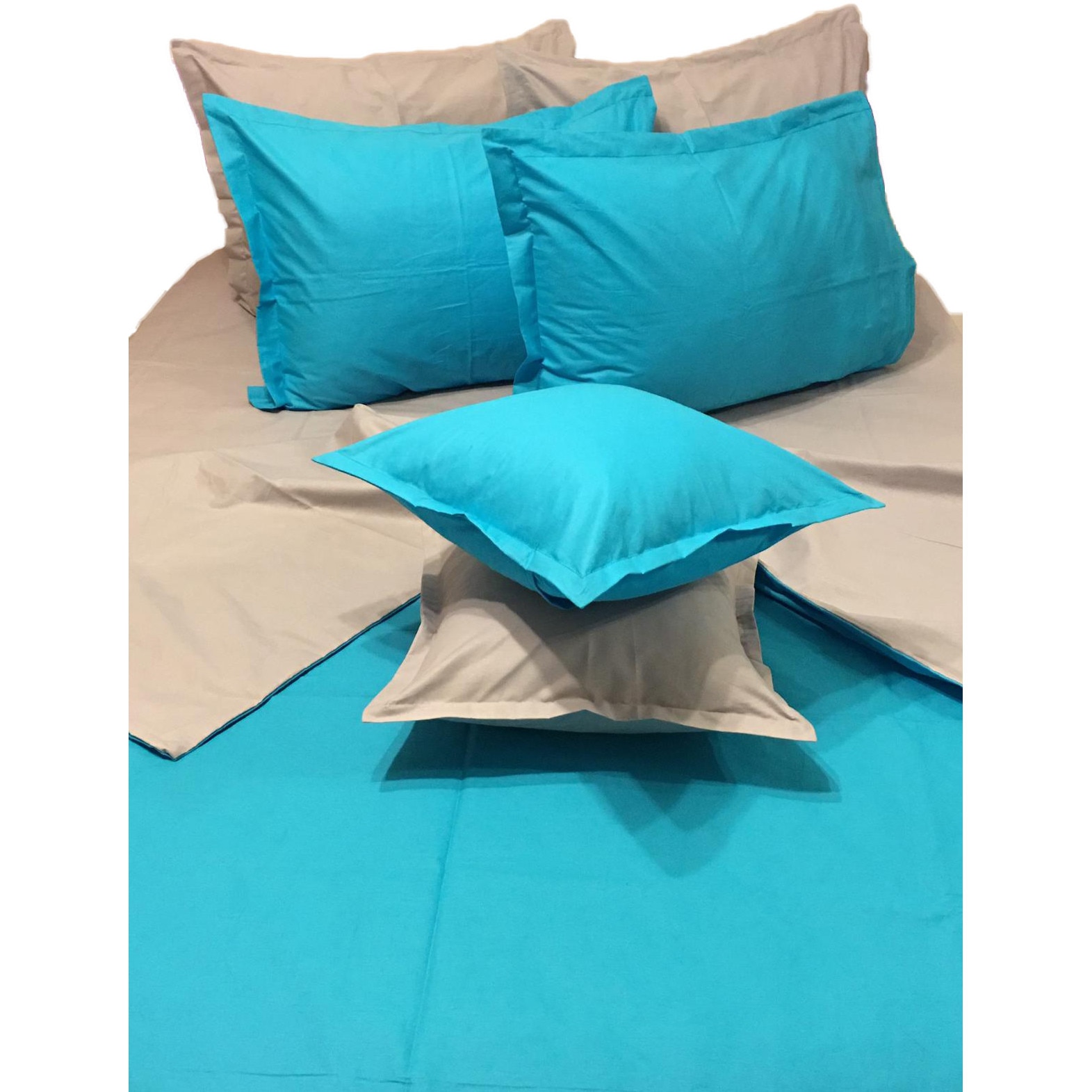 Lenjerie dubla KING SIZE din bumbac ranforce by Liz Line OPT(8) piese - DR82XXL