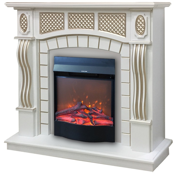 Elektromos kandalló Amsterdam & Korsika, Art Flame, 1120*1150*300, 1500 W, Fényeffekt fokozatok, Távirányitó
