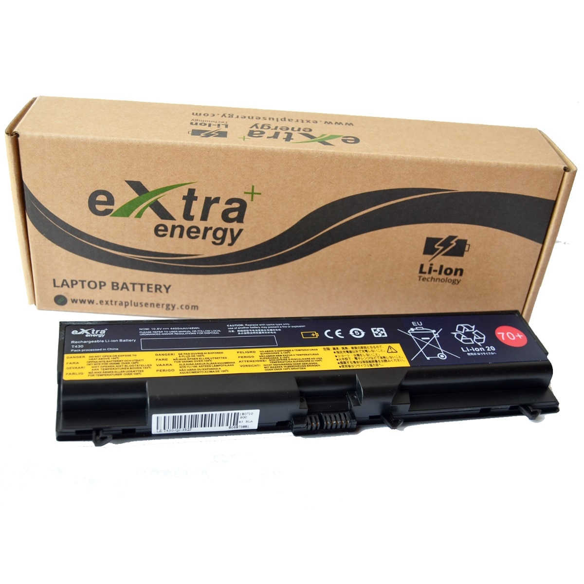 Baterie laptop Li-Ion potrivita pentru Lenovo T430 L430 L530 T530 W530 4400 mAh cu 6 celule