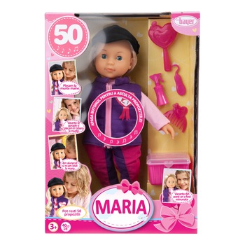 Papusa interactiva Bayer, Maria jocheu, 40 cm Papusa interactiva Bayer, Maria jocheu, 40 cm