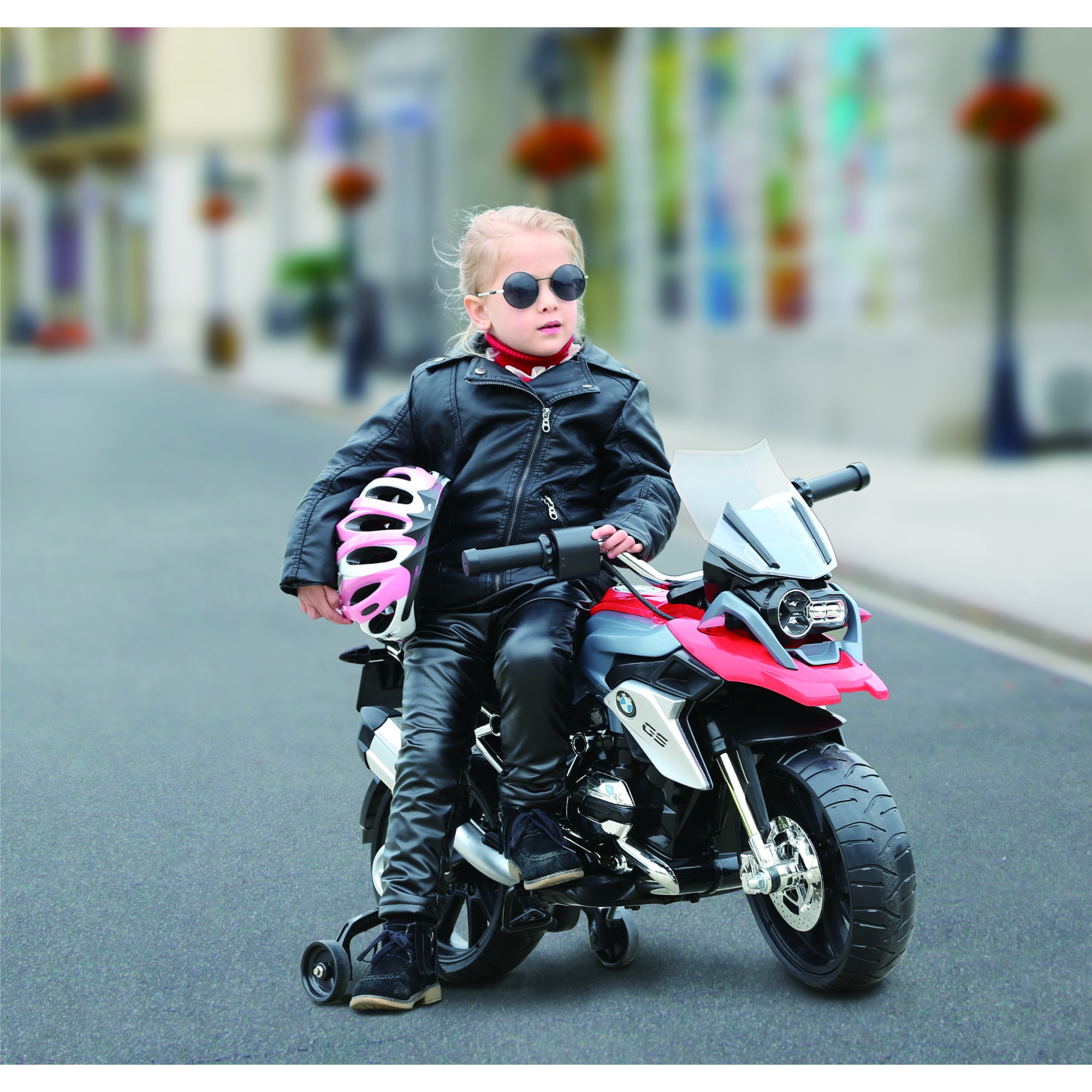 Акумулаторна кола Rollplay BMW 1200 motorcycle, 6v, Червен eMAG.bg