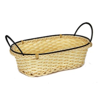 Cos paine ,fructe, legume oval servire cu manere RAKI 23x15x7cm rezistent la apa culoare bej Cos paine ,fructe, legume oval servire cu manere RAKI 23x15x7cm rezistent la apa culoare bej