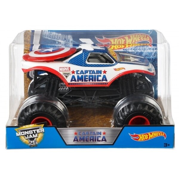 Hot wheels captain clearance america monster truck