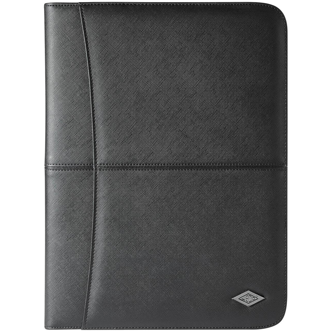 Mapa de conferinta Wedo Accento A4 imitatie piele neagra cu bloc notes