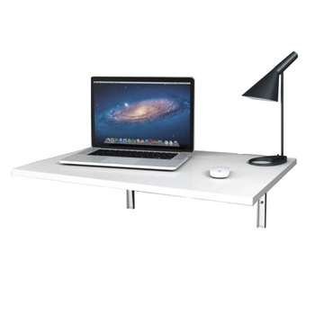 Masa de Perete Pliabila suport metalic, blat alb Masa de Perete Pliabila suport metalic, blat alb