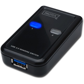 Distribuitor USB 3.0, 2 PC / 1 periferic, Digitus DA-73300 Distribuitor USB 3.0, 2 PC / 1 periferic, Digitus DA-73300