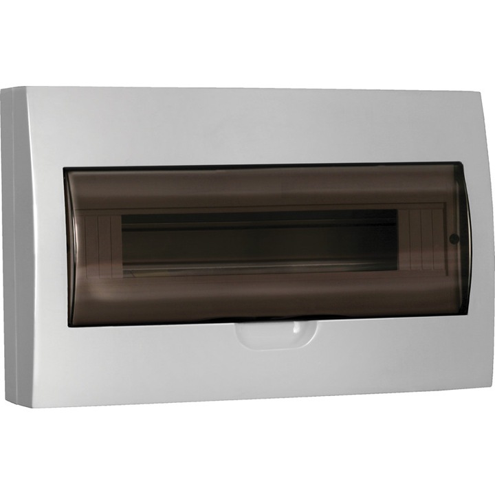 Tablou electric IEK, 1 rand, 18 module, montaj aparent, alb