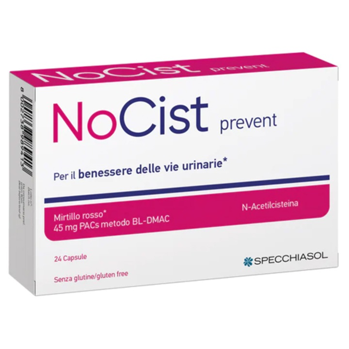NoCist Prevent, 24 capsule, previne pentru cistita,cistita recidivanta si infectii tract urinar