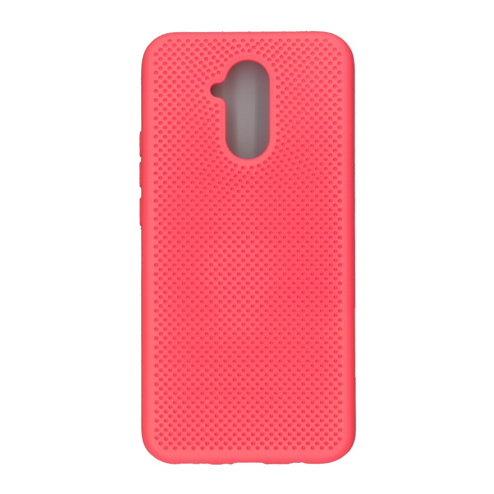 Husa din silicon cu perforatii, Eurocell, pentru Huawei Mate 20 Lite, portocaliu