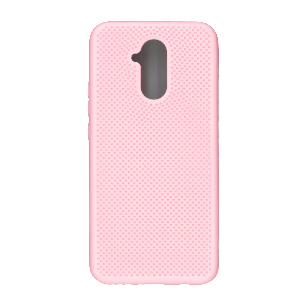 Husa din silicon cu perforatii, Eurocell, pentru Huawei Mate 20 Lite, roz