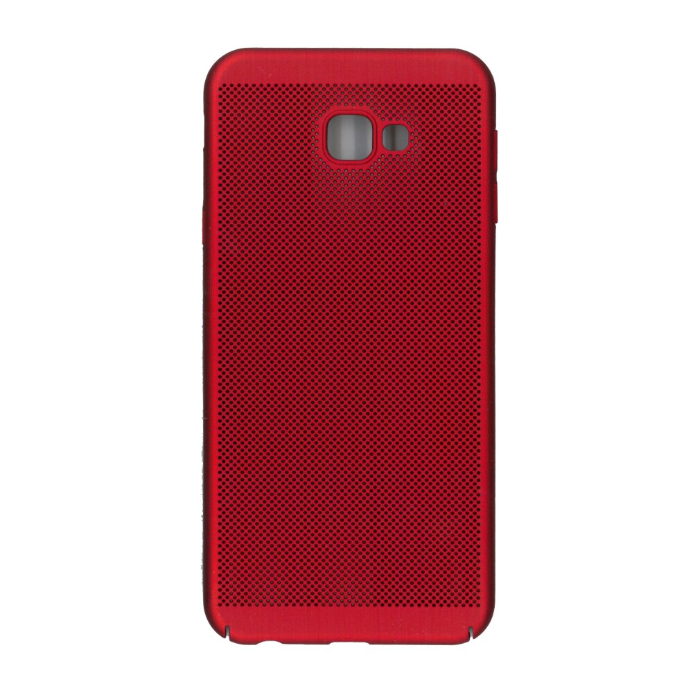 Husa de protectie spate, EuroCell Air, cu perforatii pentru Samsung Galaxy J4 Plus 2018, rosu