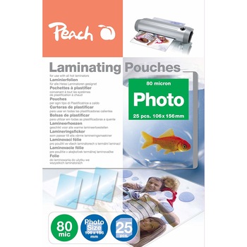 Folie laminare 100x150mm foto 80 microni 25 / set Peach S-PP080-20 Folie laminare 100x150mm foto 80 microni 25 / set Peach S-PP080-20