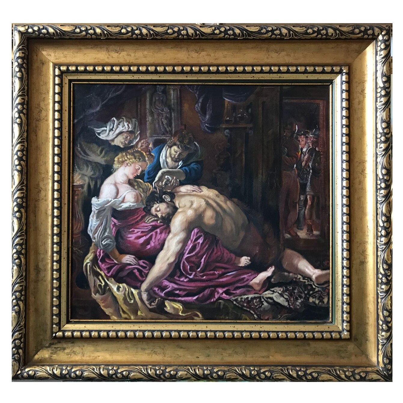 Pictura reproducere Rembrandt 81x77 cm Tablou pictat manual