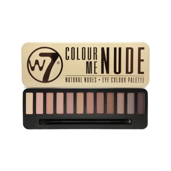 Trusa farduri in caseta metalica W7 Colour Me Nude, 12 nuante Trusa farduri in caseta metalica W7 Colour Me Nude, 12 nuante