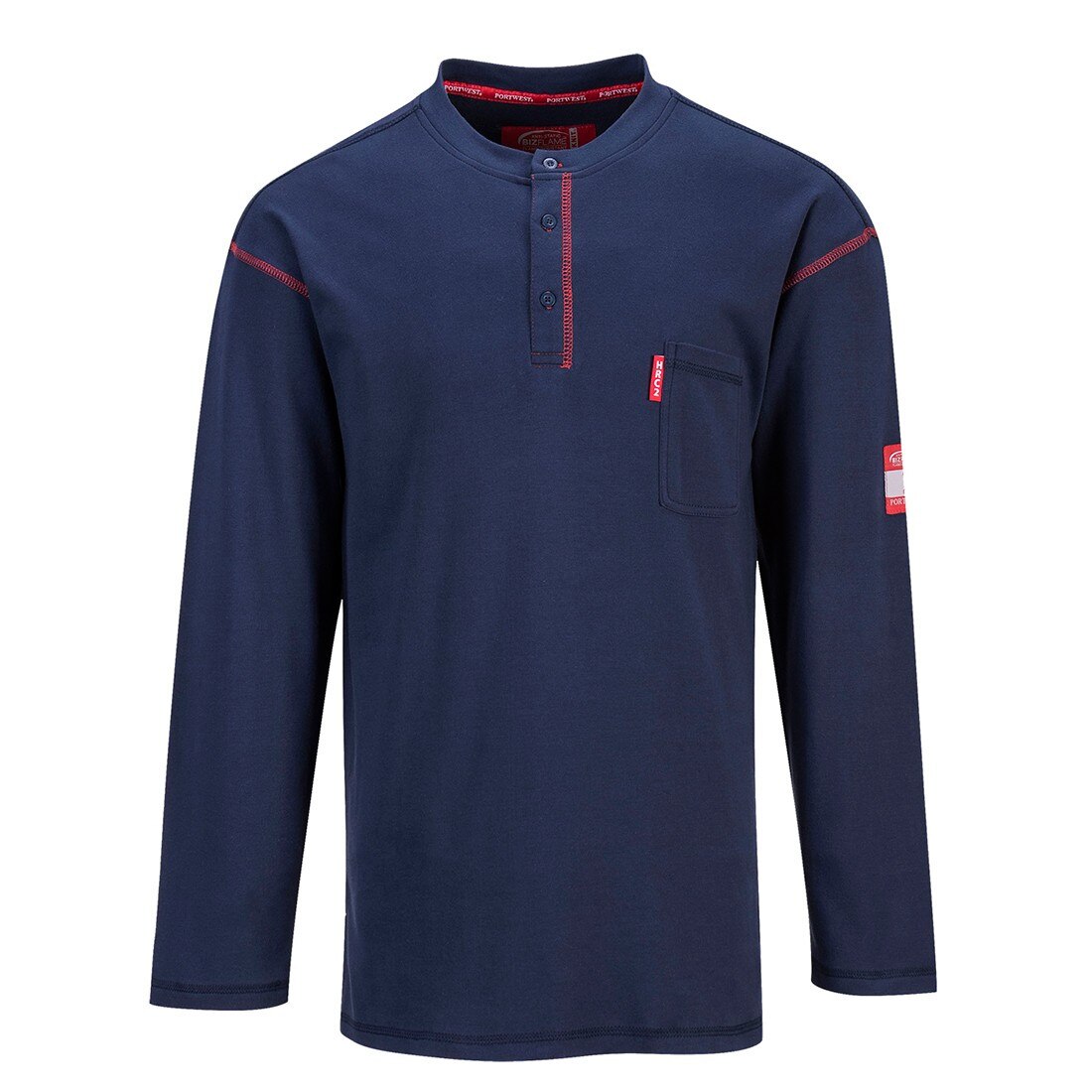 Tricou Bizflame Henley Bleumarin 3XL