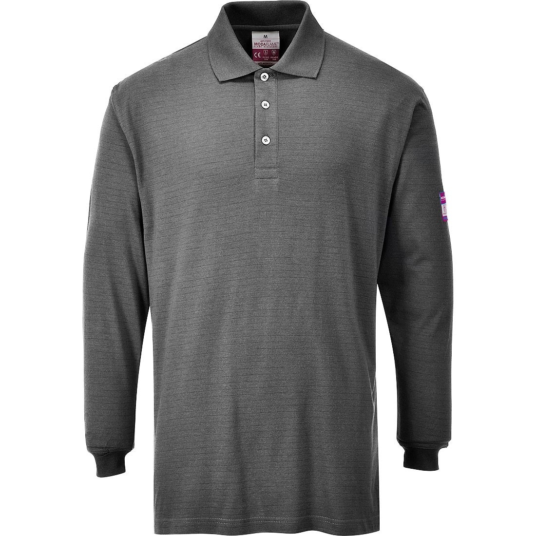 Tricou Polo cu maneci lungi Gri L