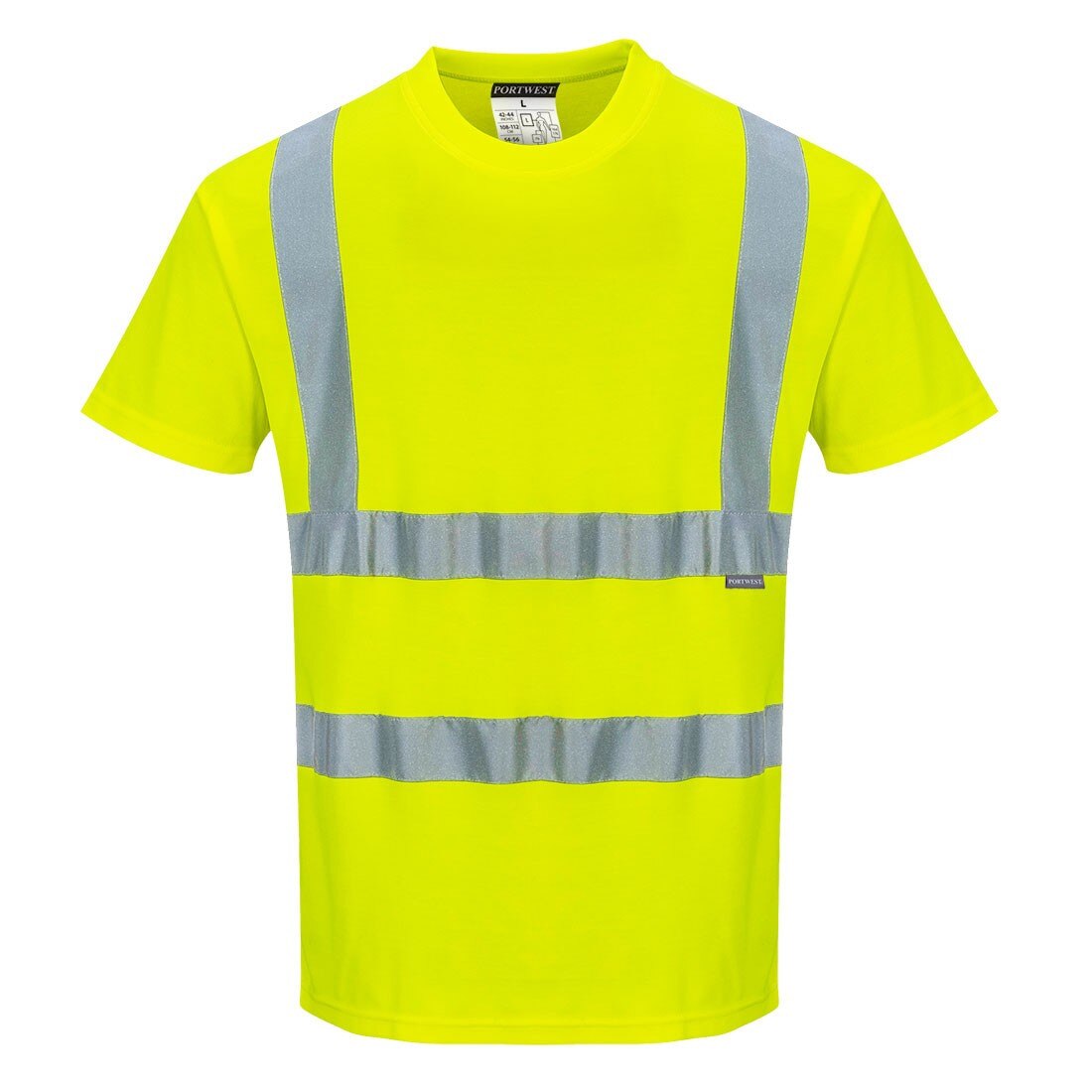 Tricou din Bumbac cu Maneci Scurte Galben L