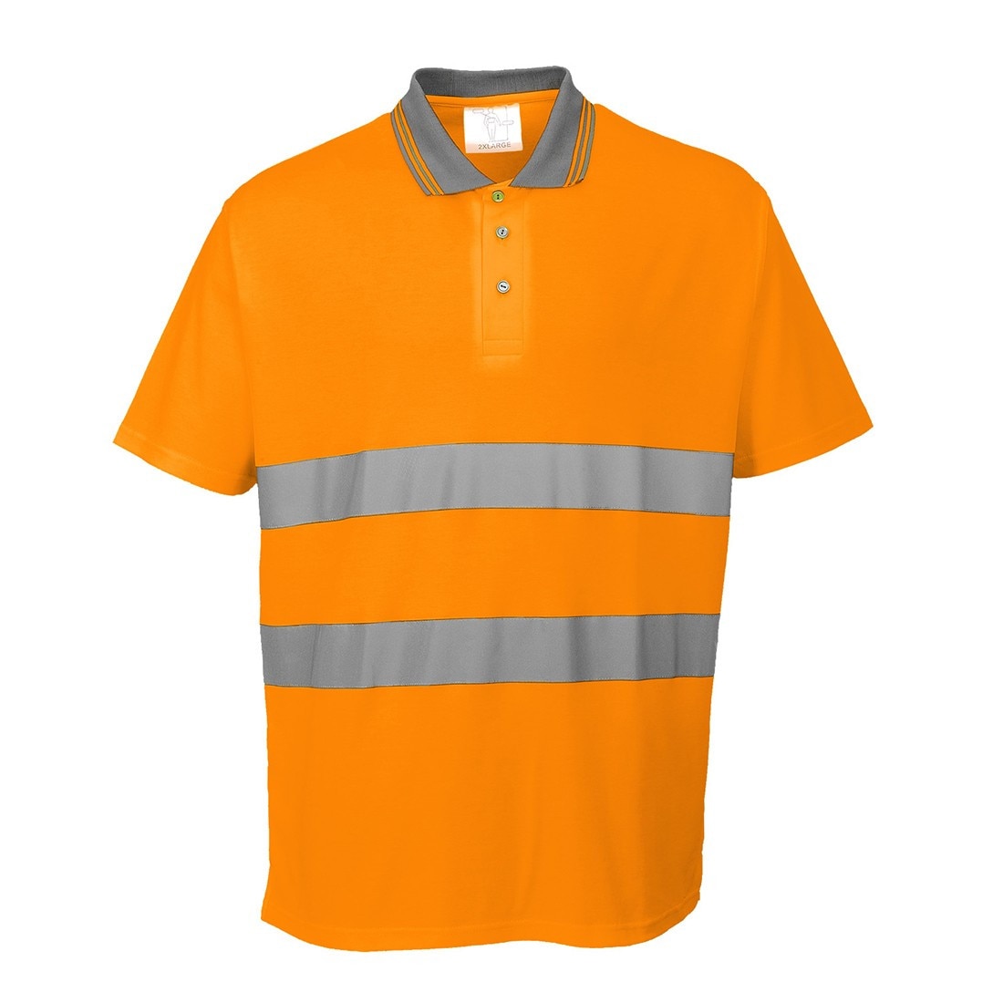 Tricou polo bumbac Confort Portocaliu S